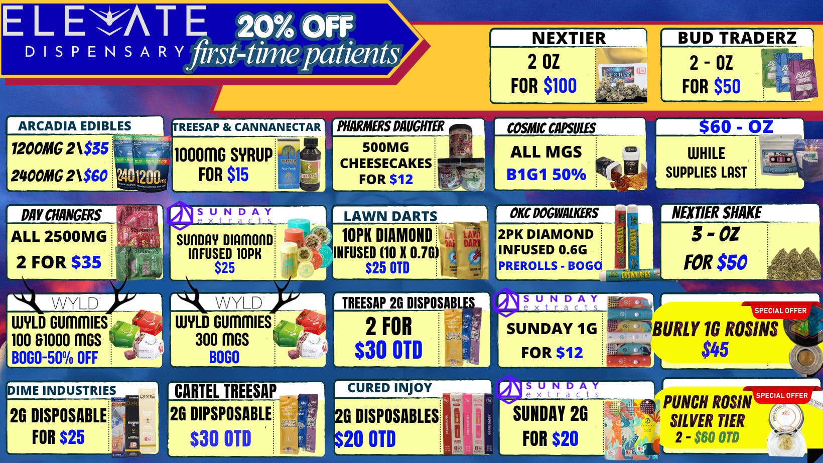 Elevate Dispensary Smoke Shop - Bethany Now Open May Madness (Swag Saturday)
