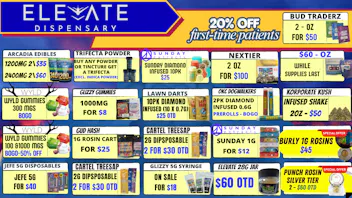 Elevate Dispensary Tincture and Topical Thursday- 15% off