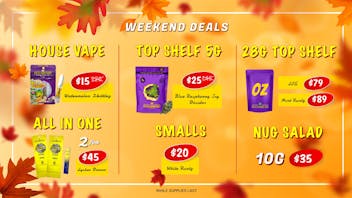 SUGARBUDZ $79 OUNCE AT SUGARBUDZ