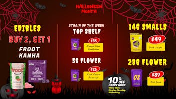 SUGARBUDZ HALLOWEED MONTH AT SUGARBUDZ