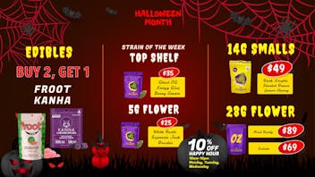 SUGARBUDZ HALLOWEED MONTH AT SUGARBUDZ