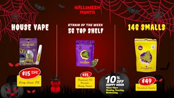 SUGARBUDZ HALLOWEED MONTH AT SUGARBUDZ