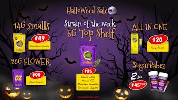 SUGARBUDZ HALLOWEED SALE AT SUGARBUDZ