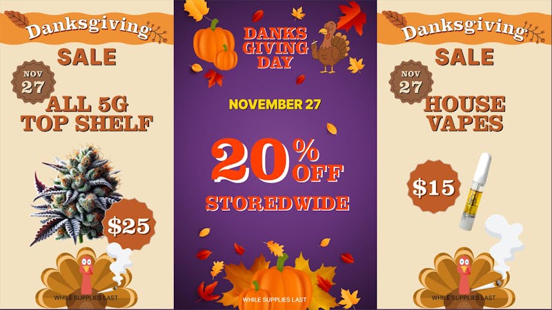 SUGARBUDZ DANKSGIVING SALE AT SUGARBUDZ