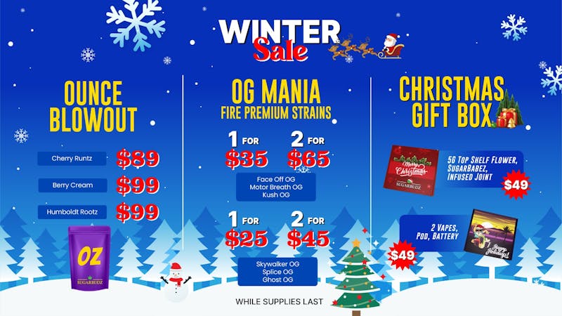 SUGARBUDZ $89 OUNCE AT SUGARBUDZ