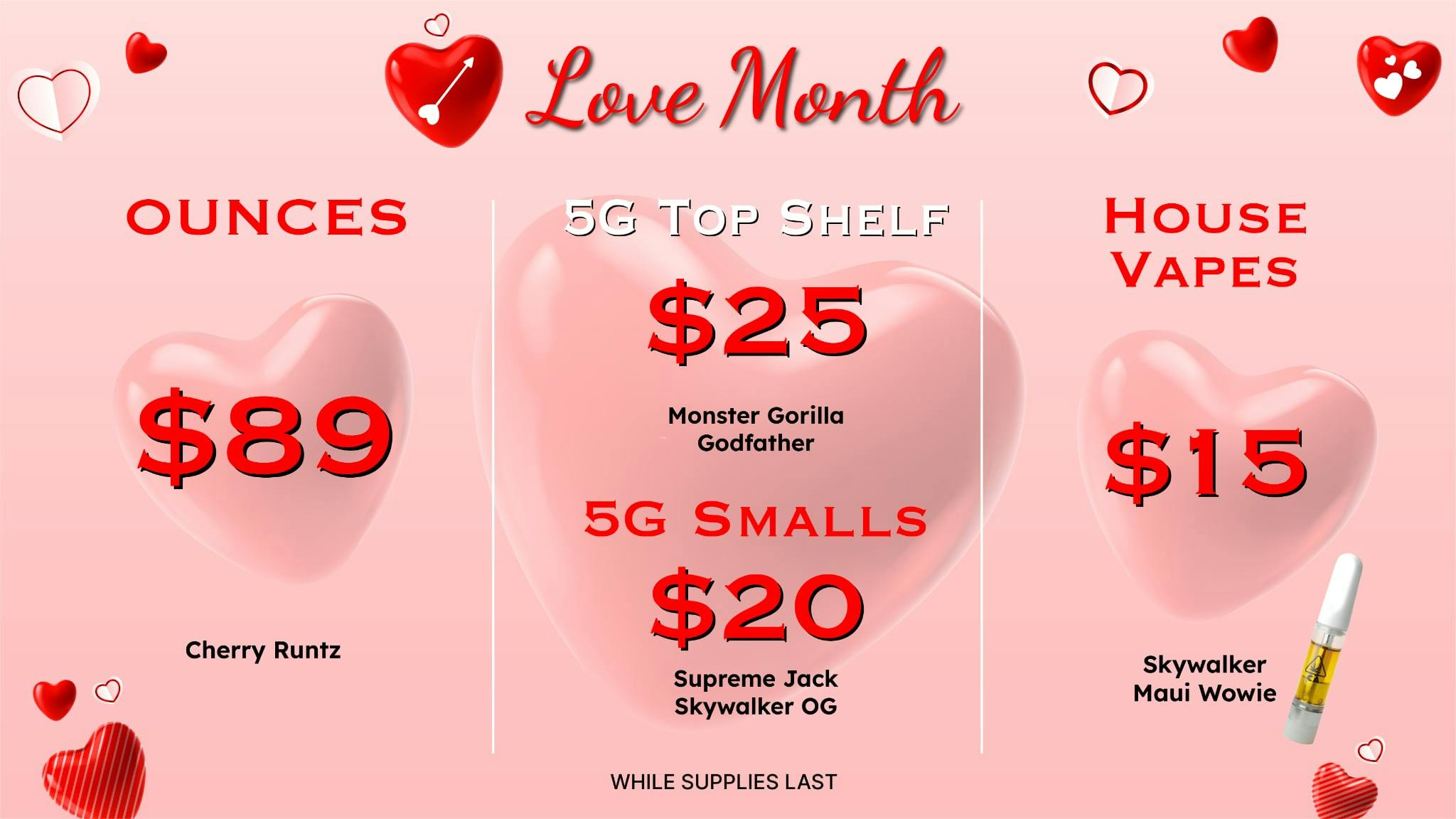 SUGARBUDZ $89 OUNCE AT SUGARBUDZ