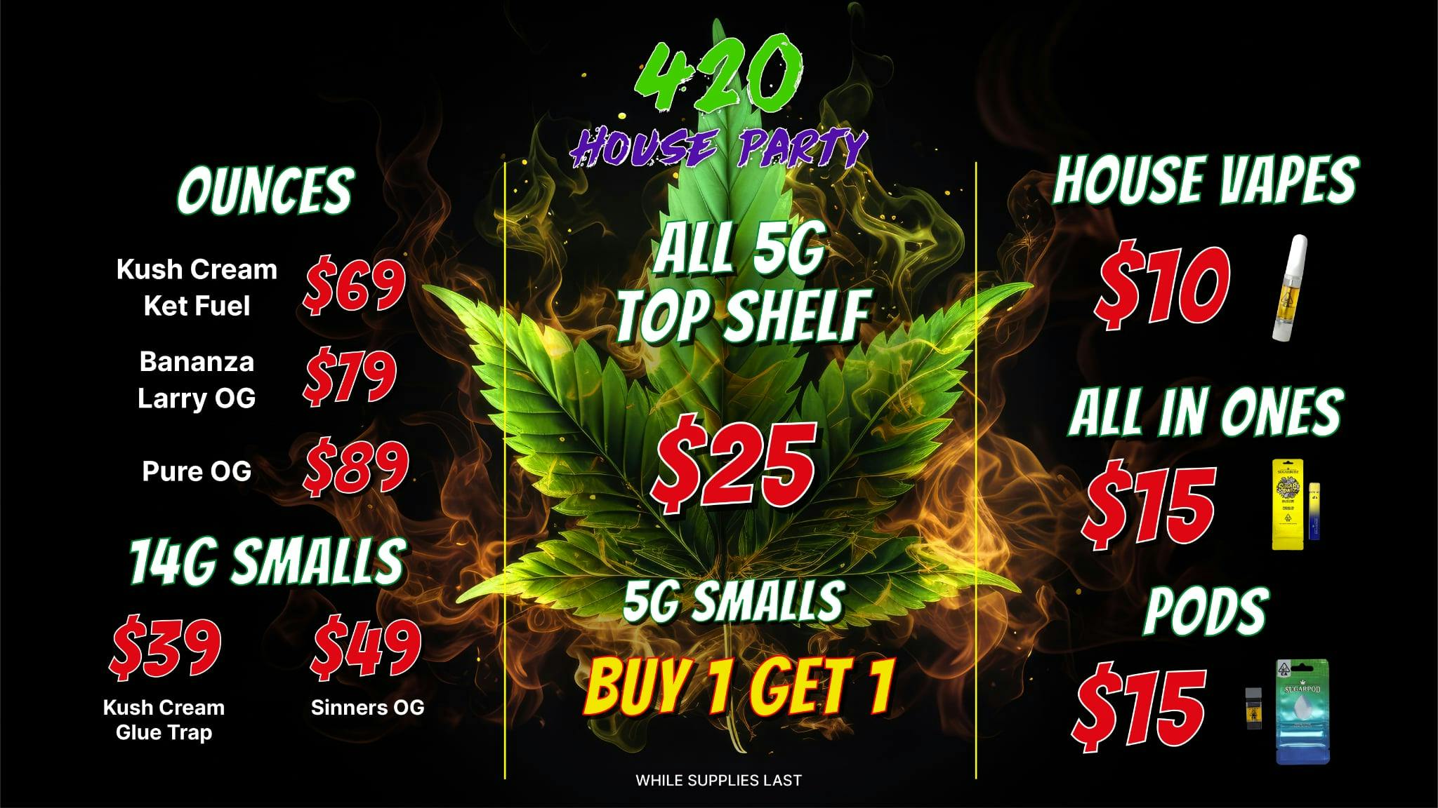 SUGARBUDZ 420 DEALS AT SUGARBUDZ