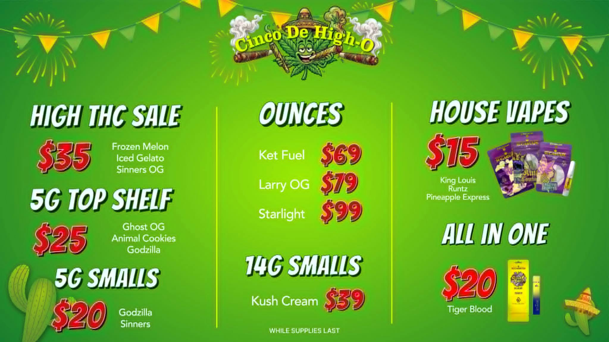 SUGARBUDZ CINCO DE HIGH-0 AT SUGARBUDZ