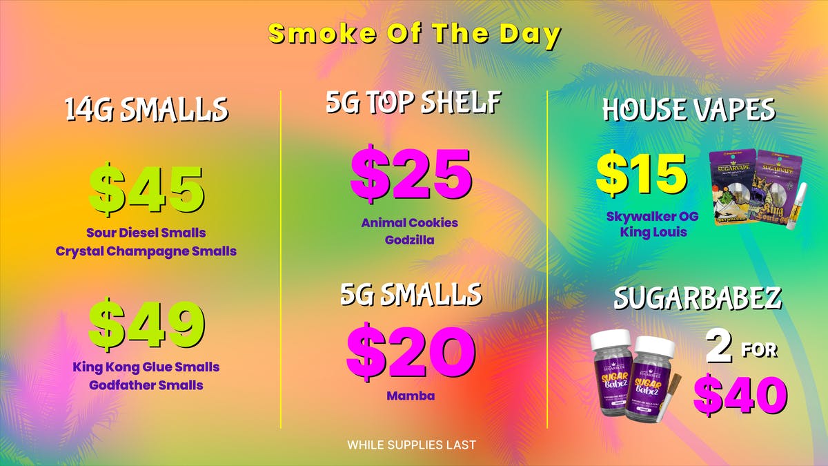 SUGARBUDZ 14G FOR $45 AT SUGARBUDZ