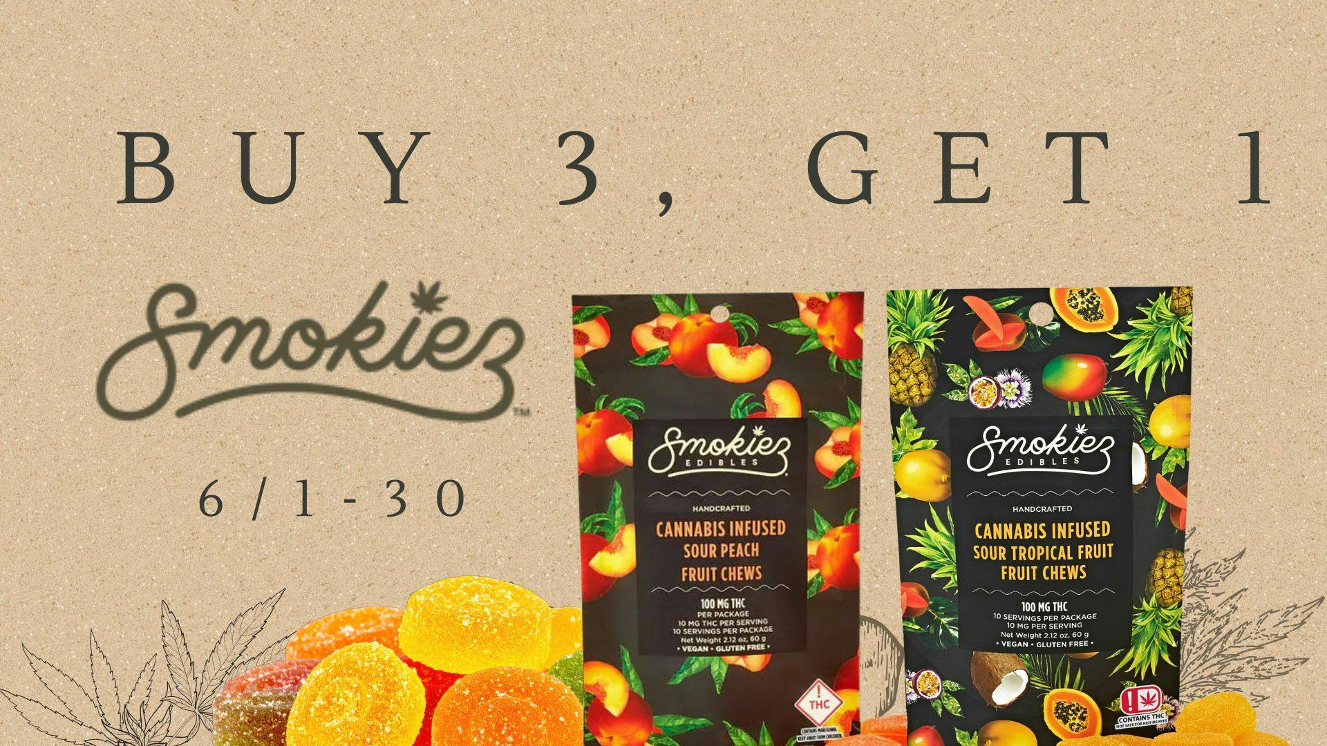Silver Stem Fine Cannabis Denver East Buy 3, Get 1 on Smokiez Gummies