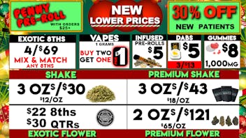 Waves Cannabis Co 🔥🔥 NEW LOWER PRICING + $12/OUNCES Shake 🔥🔥