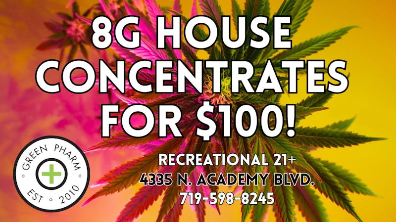 Green Pharm 2 8G OF HOUSE CONCENTRATE $100!
