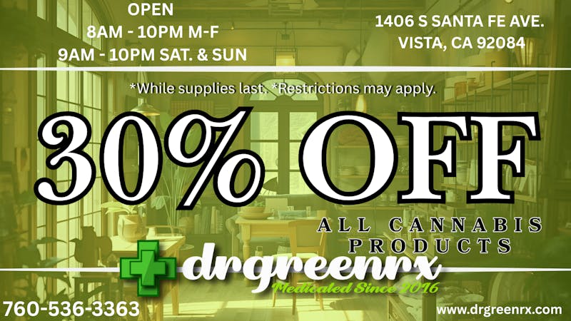 drgreenrx 30% OFF STOREWIDE!