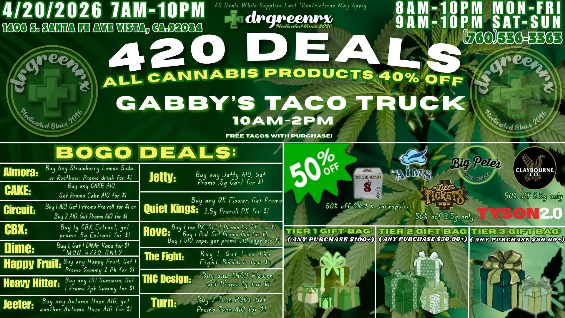 drgreenrx 4/20 DEALS, DISCOUNTS & COUPONS!