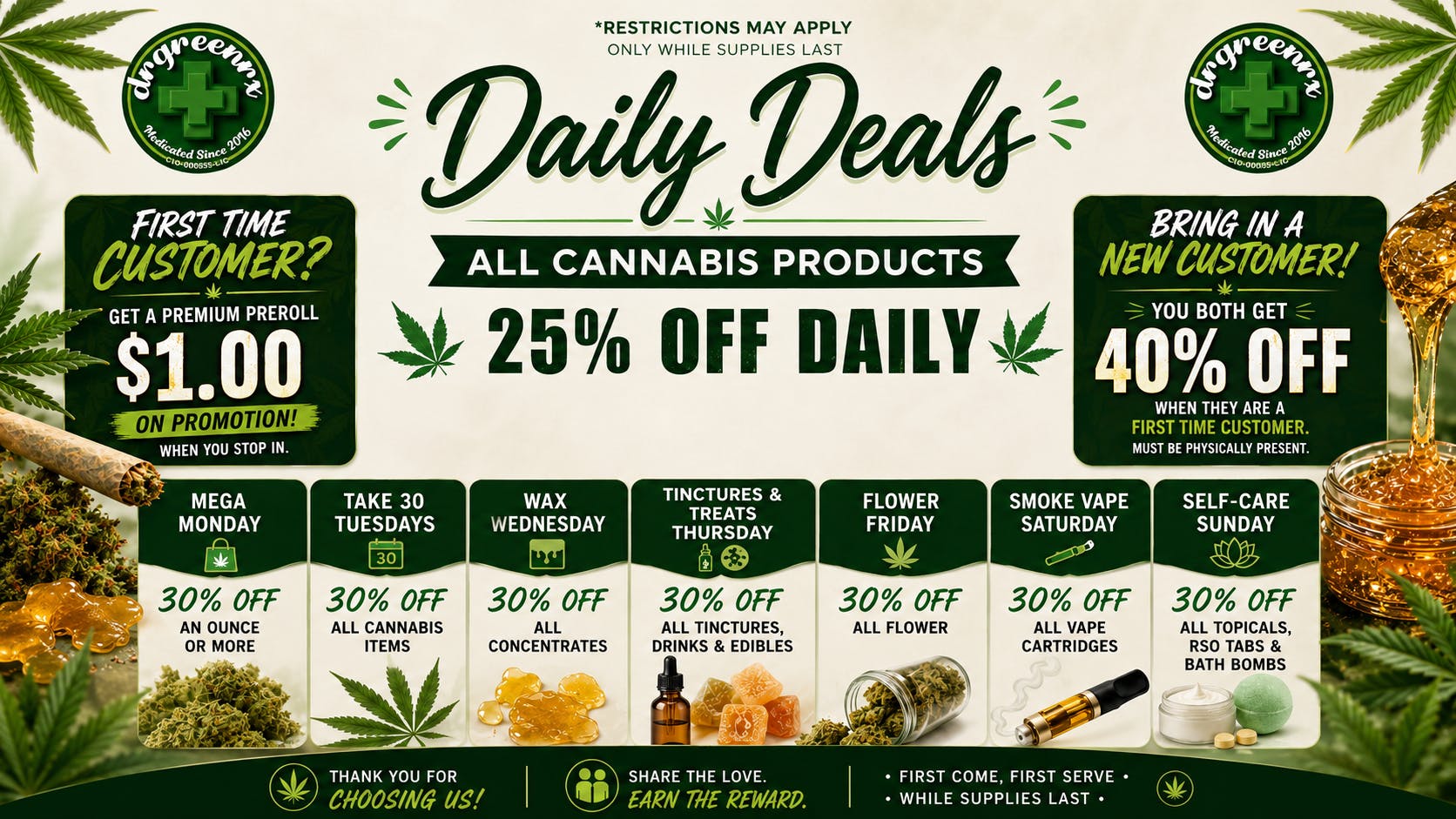 drgreenrx 40% OFF FTP & Referrals! 25% OFF STOREWIDE & BOGOS