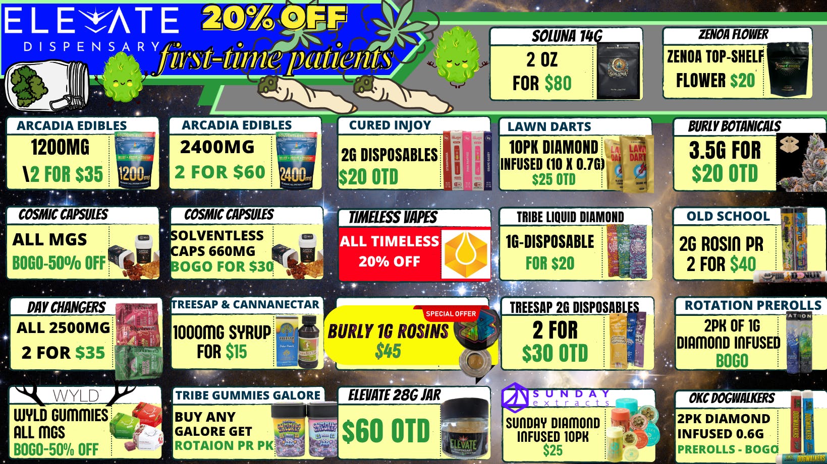 Elevate Dispensary 2 OZ INDOOR SMALLS for $50 or 3oz for $60!