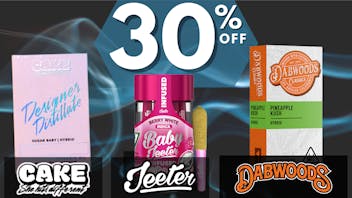 Roots Dispensary 30% OFF JEETER, DABWOODS, & CAKE MONDAYS