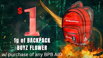 Roots Dispensary $1 for 1g of Backpack Boyz Flower