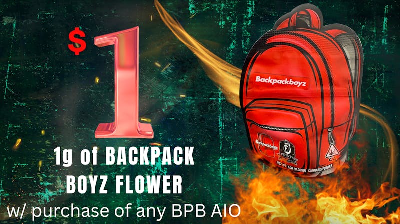 Roots Dispensary $1 for 1g of Backpack Boyz Flower