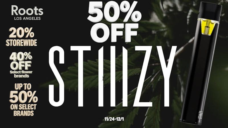 Roots Dispensary THANKSGIVING WEEK SPECIALS!