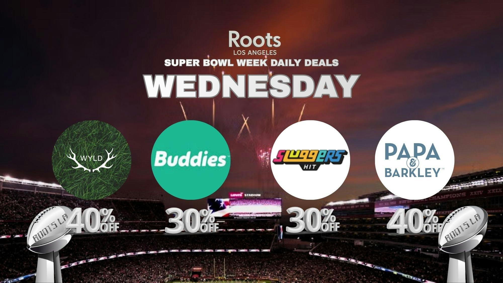 Roots Dispensary UP TO 40% | WEDNESDAYS JUST GOT LOUDER