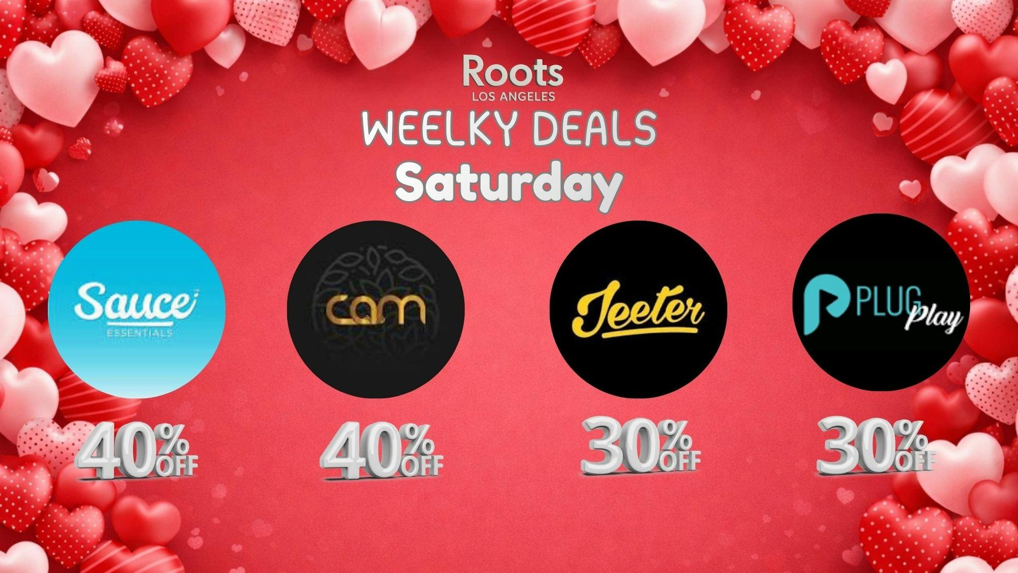 Roots Dispensary UP TO 40% OFF SAUCE, PLUGPLAY, CAM, JEETER