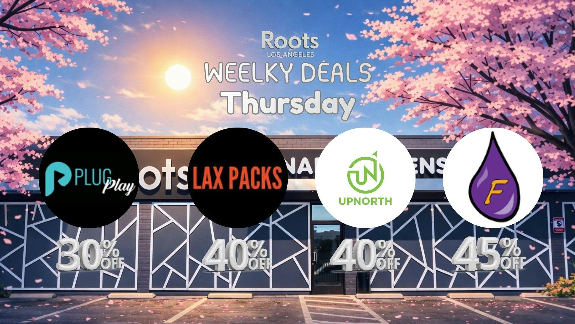 Roots Dispensary UP TO 45% OFF FLAVORADE, PLUGPLAY, LAX & UPNORTH