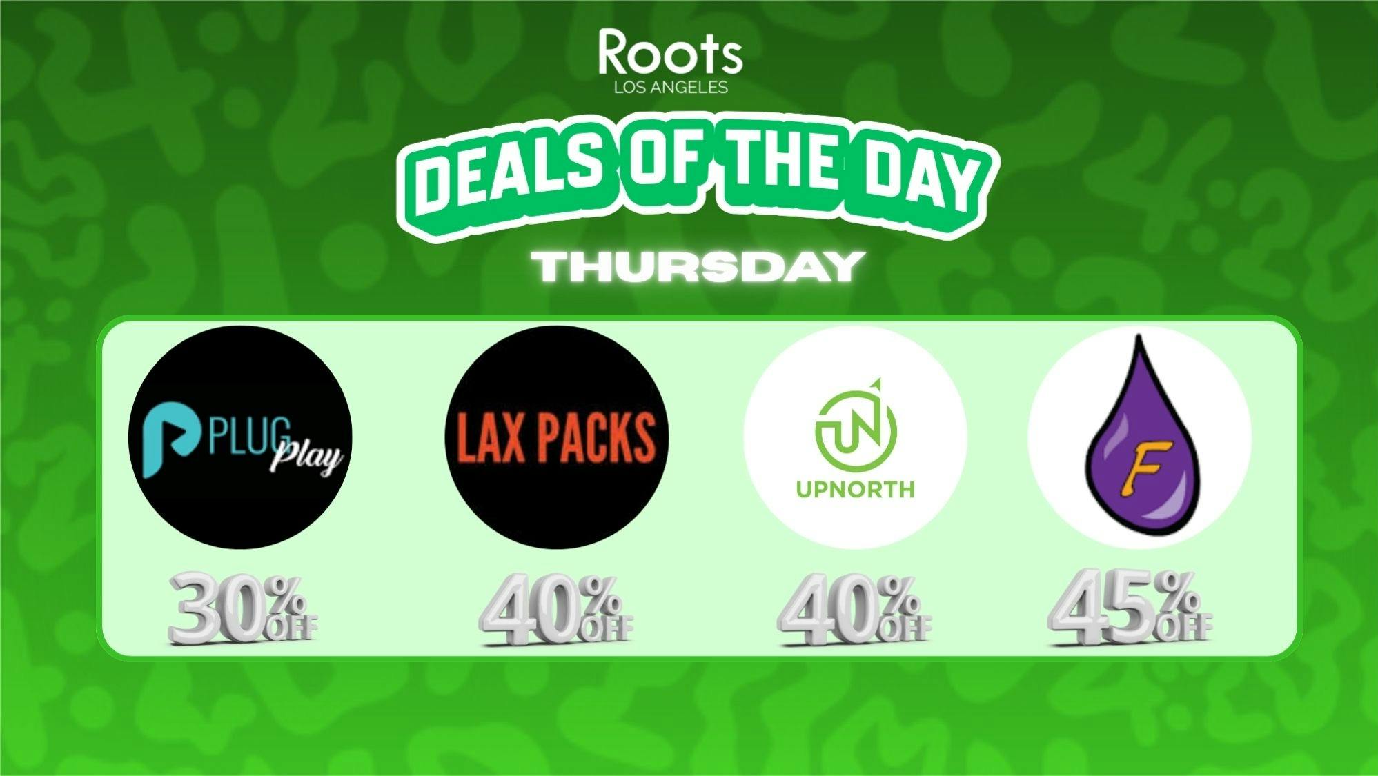 Roots Dispensary UP TO 45% OFF FLAVORADE, PLUGPLAY, LAX & UPNORTH