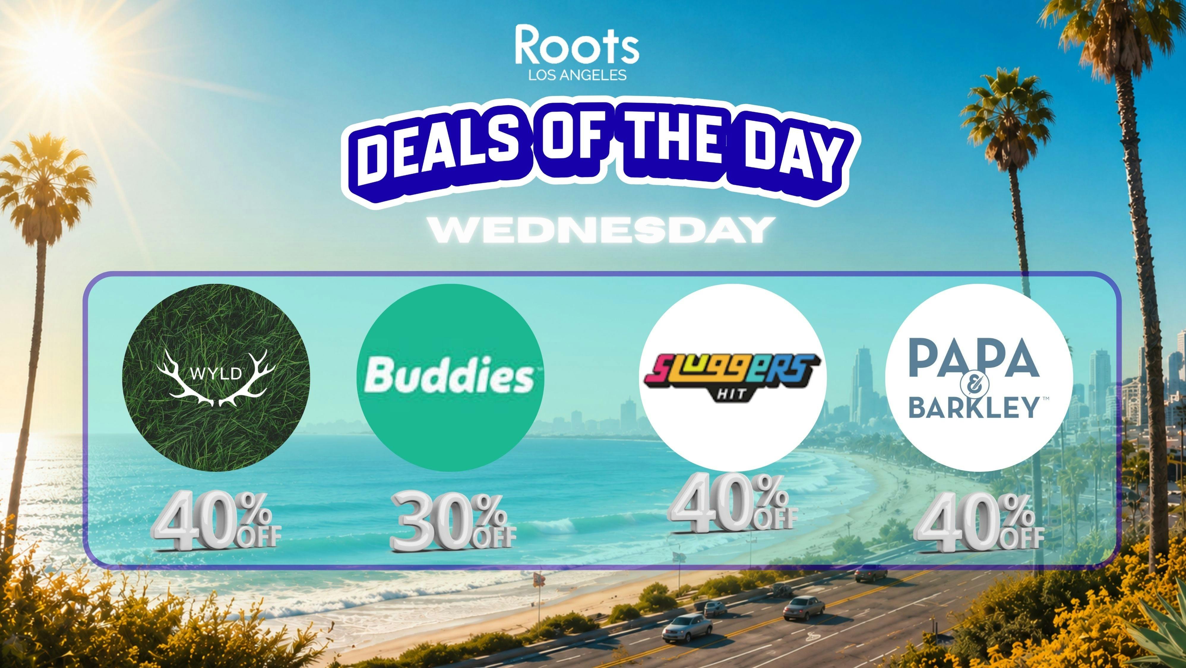 Roots Dispensary UP TO 40% | WEDNESDAYS JUST GOT LOUDER