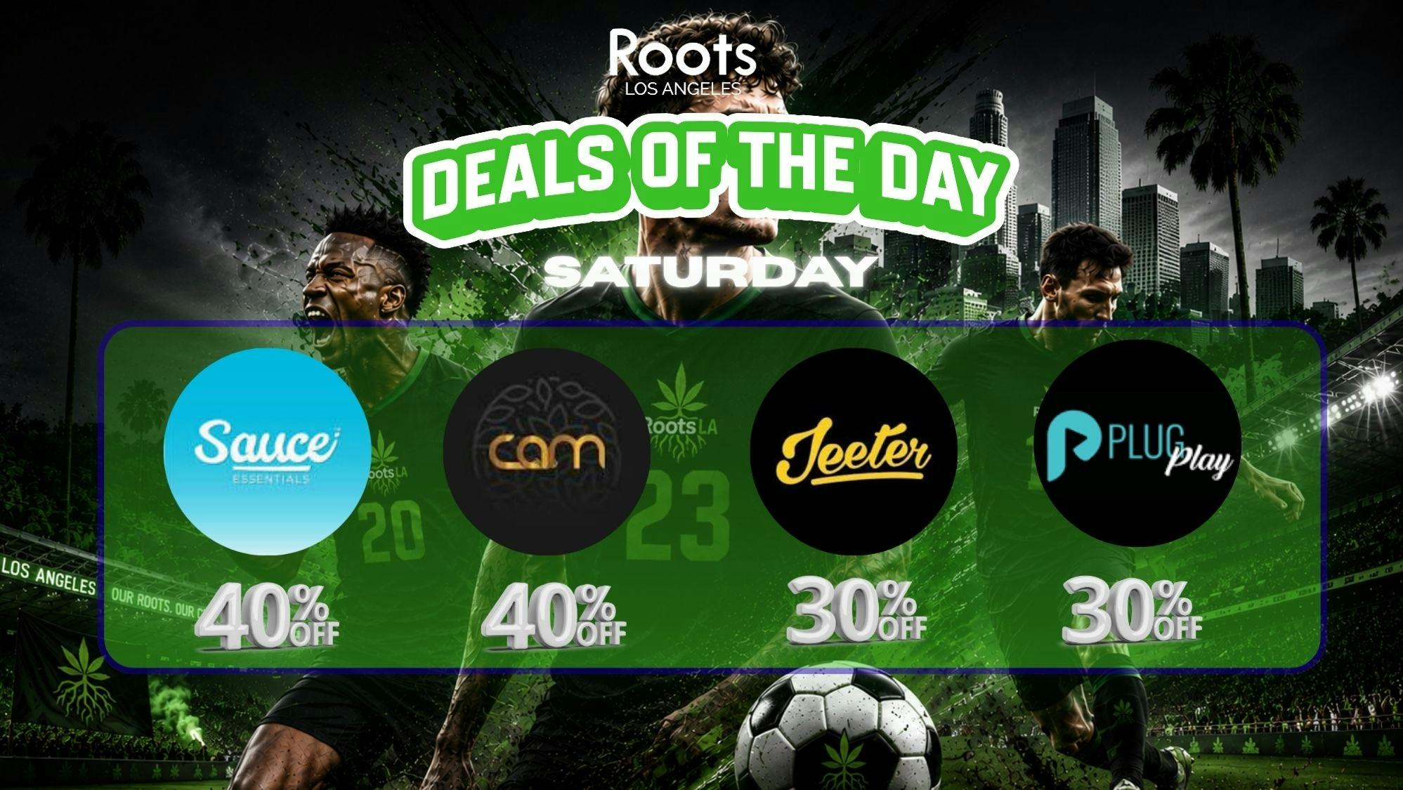 Roots Dispensary UP TO 40% OFF SAUCE, PLUGPLAY, CAM, JEETER
