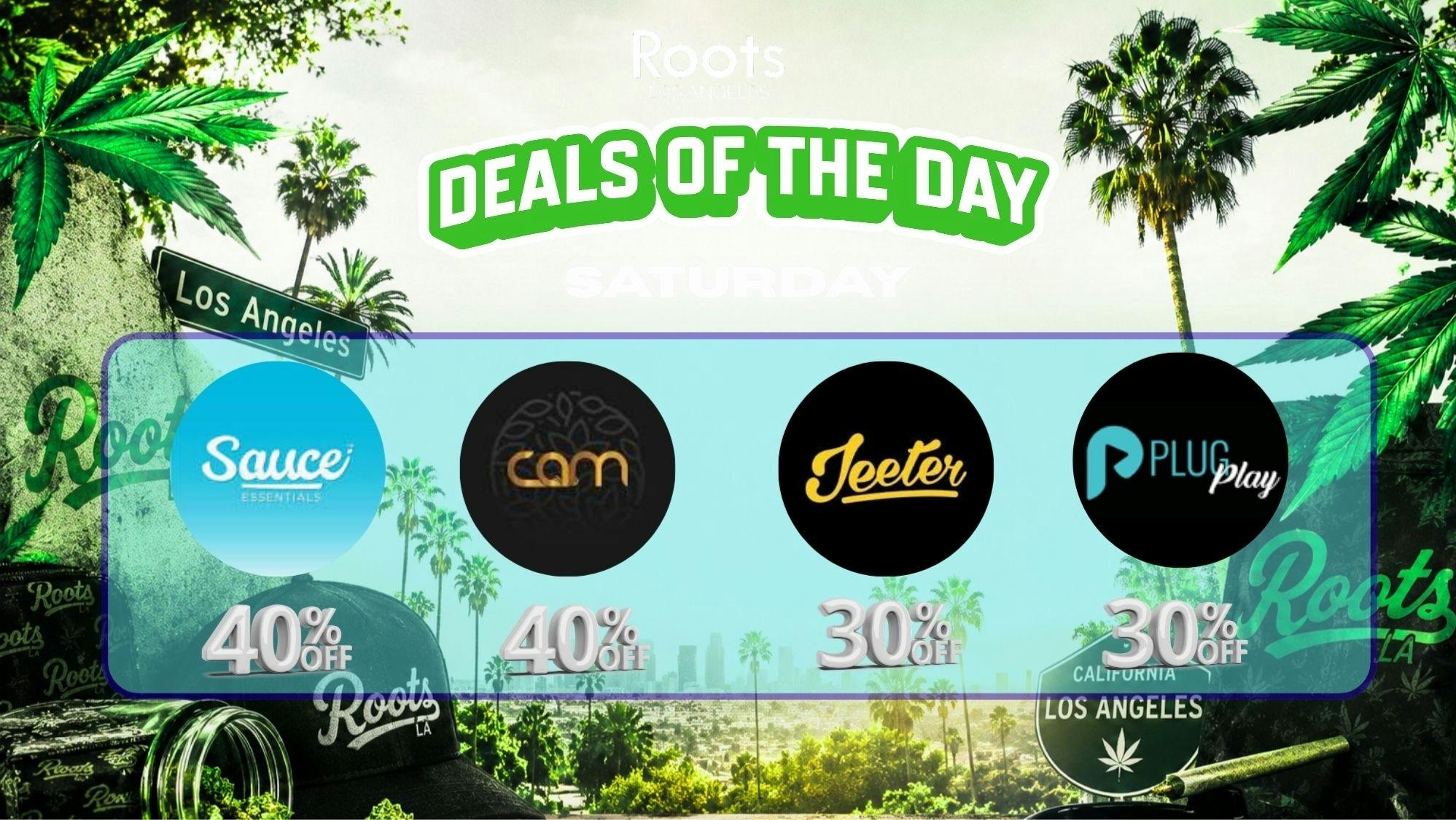 Roots Dispensary UP TO 40% OFF SAUCE, PLUGPLAY, CAM, JEETER