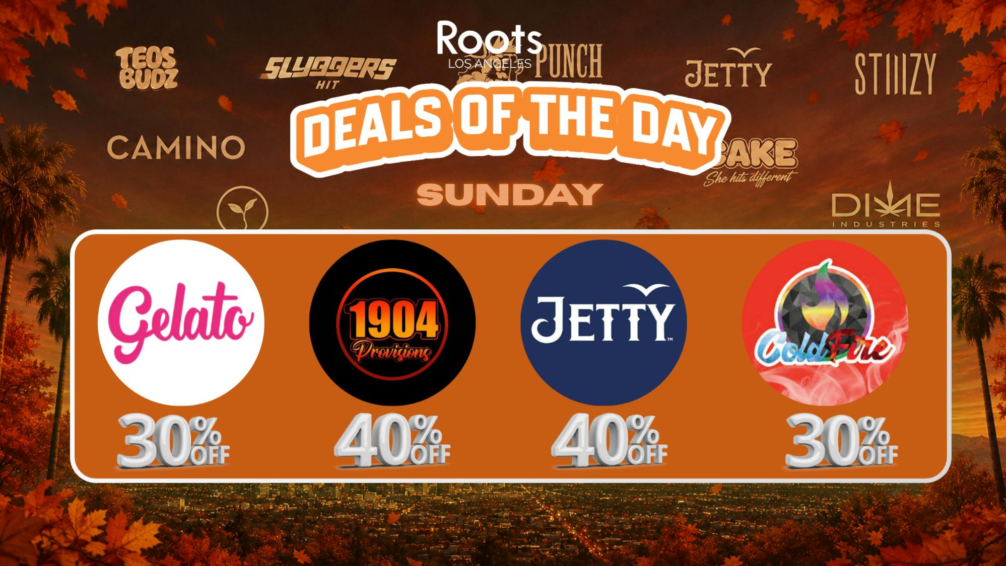 Roots Dispensary UP TO 40% 1904, GELATO, & COLDFIRE