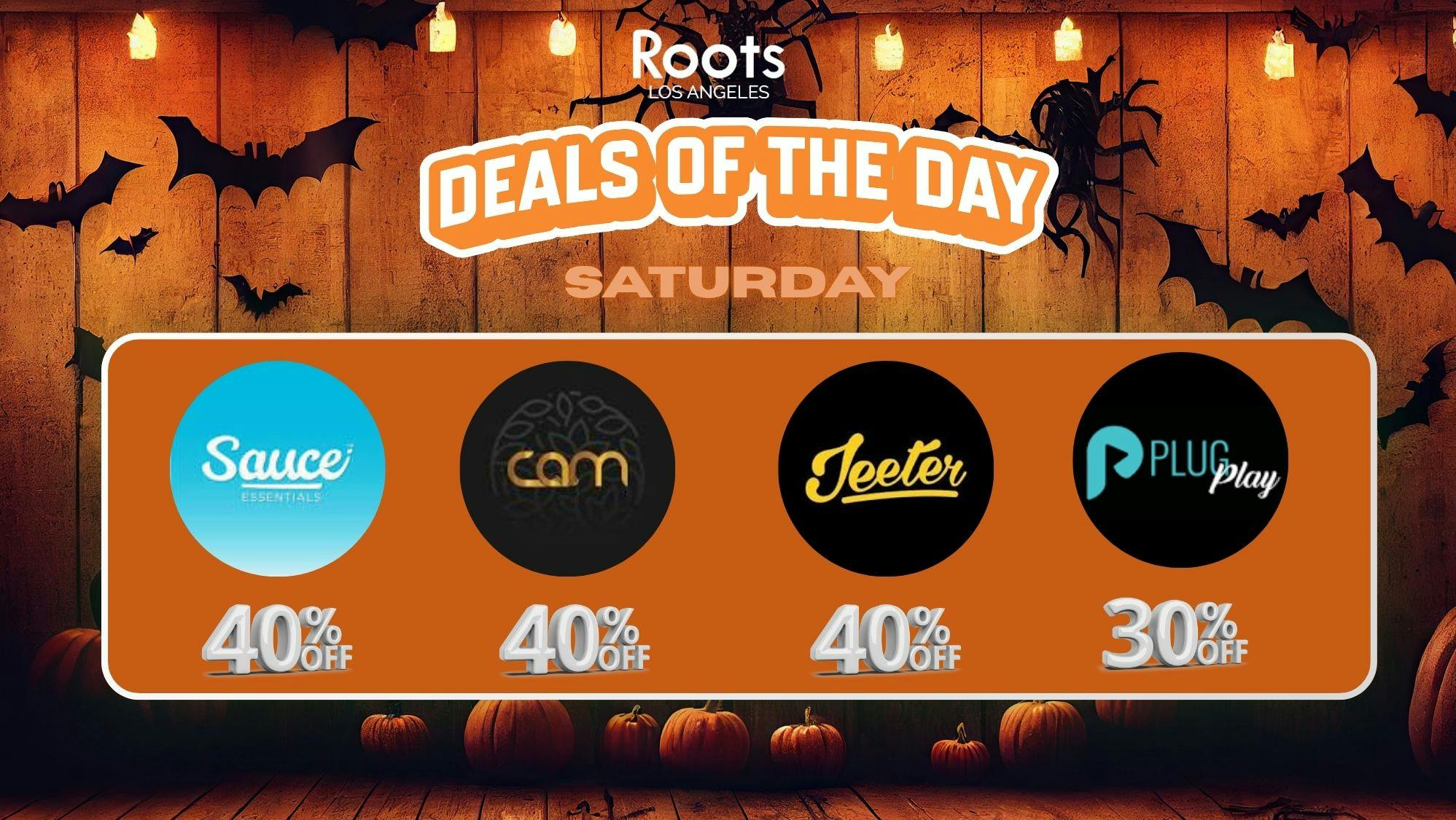 Roots Dispensary UP TO 40% OFF SAUCE, PLUGPLAY, CAM, JEETER