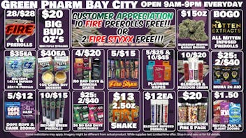Green Pharm - Bay City - Recreational FREEBIES WITH EVERY ORDER!!!!!!!