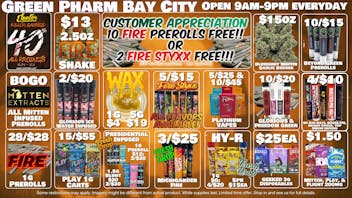 Green Pharm - Bay City - Recreational 40% of Jeeters | FREEBIES with EVERY Order!!