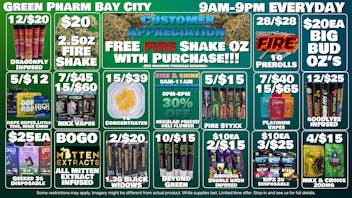 Green Pharm - Bay City - Recreational BOGO Infused | 28/$28 Prerolls