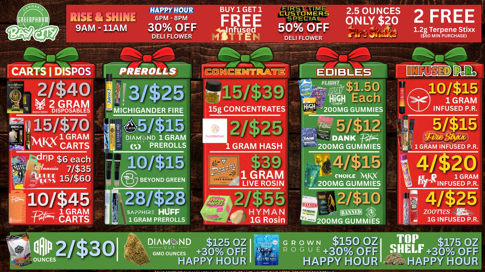 Green Pharm - Bay City - Recreational 2 FREE 1.2G INFUSED TERPENE STIX WITH PURCHASE!!!