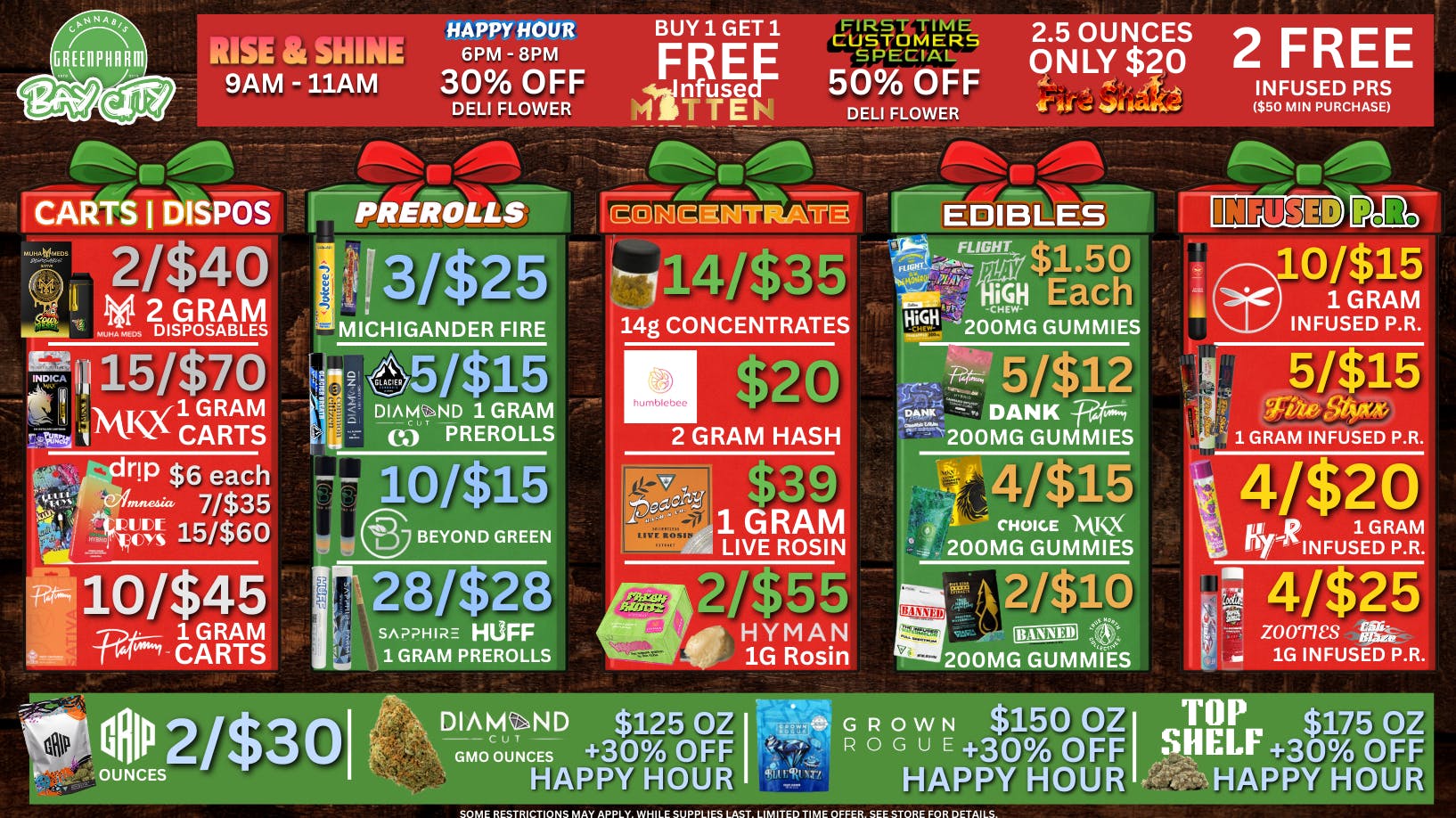 Green Pharm - Bay City - Recreational 2 Free Infused PR's w/ $50 purchase