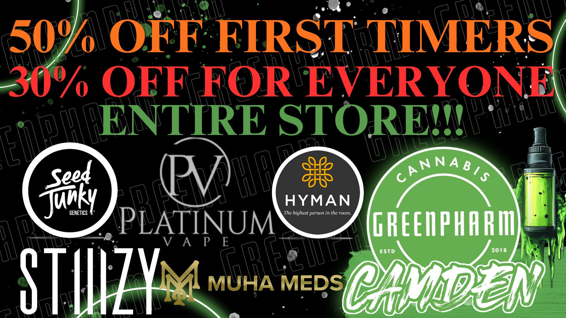 Green Pharm - Camden - NOW OPEN! 50% OFF FIRST TIMERS ENTIRE STORE 30% OFF EVERYONE