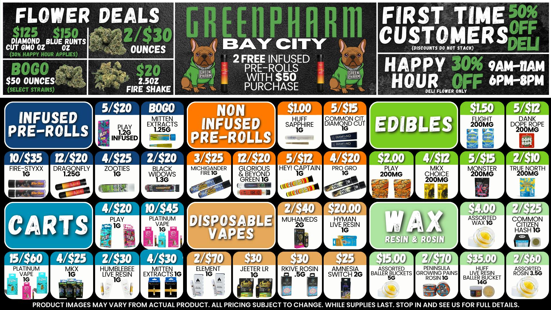 Green Pharm - Bay City - Recreational 2 FREE INFUSED PRS W/PURCHASE!!!