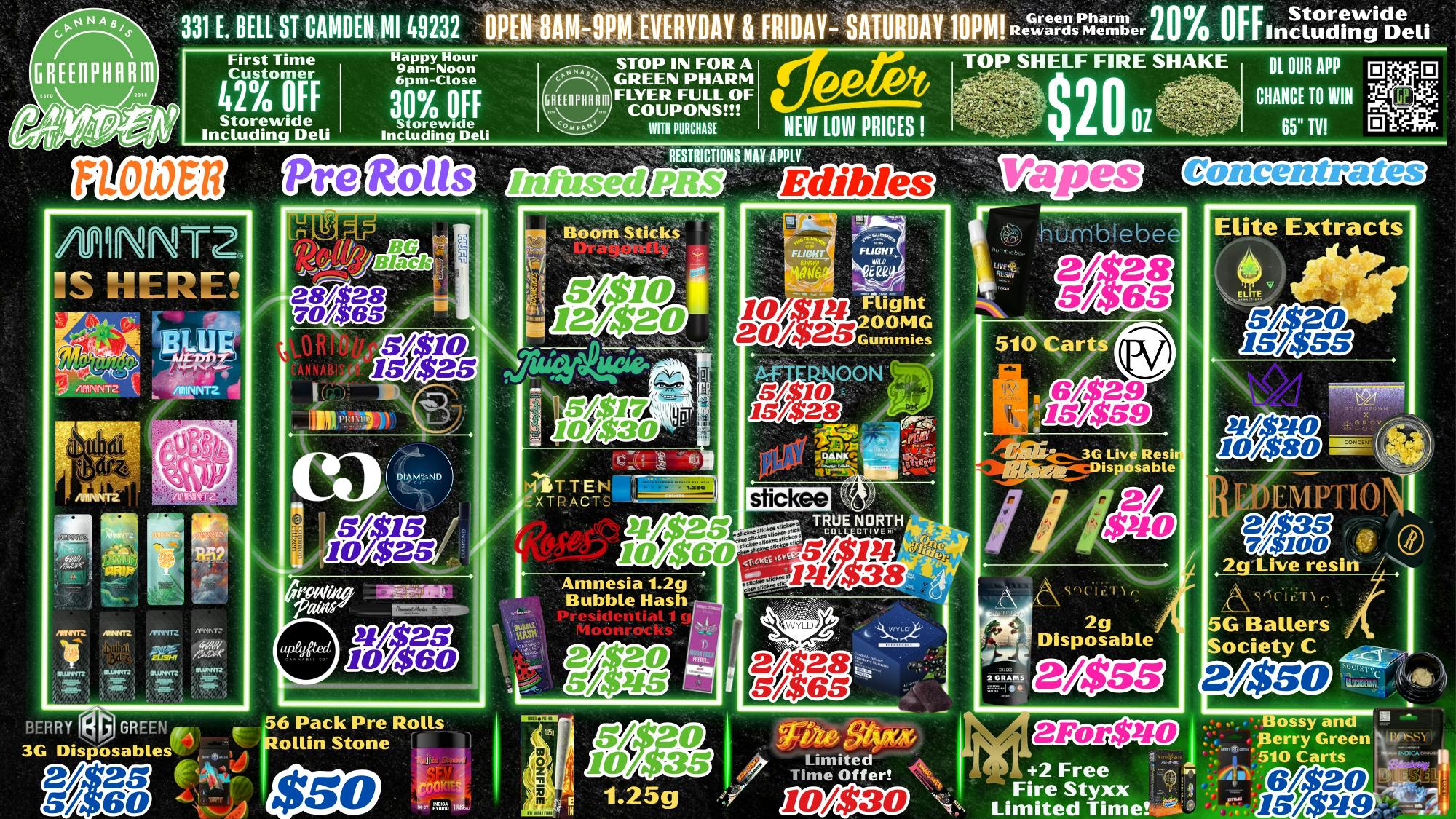 Green Pharm - Camden - NOW OPEN! FIRE SALES & 42% off first timers