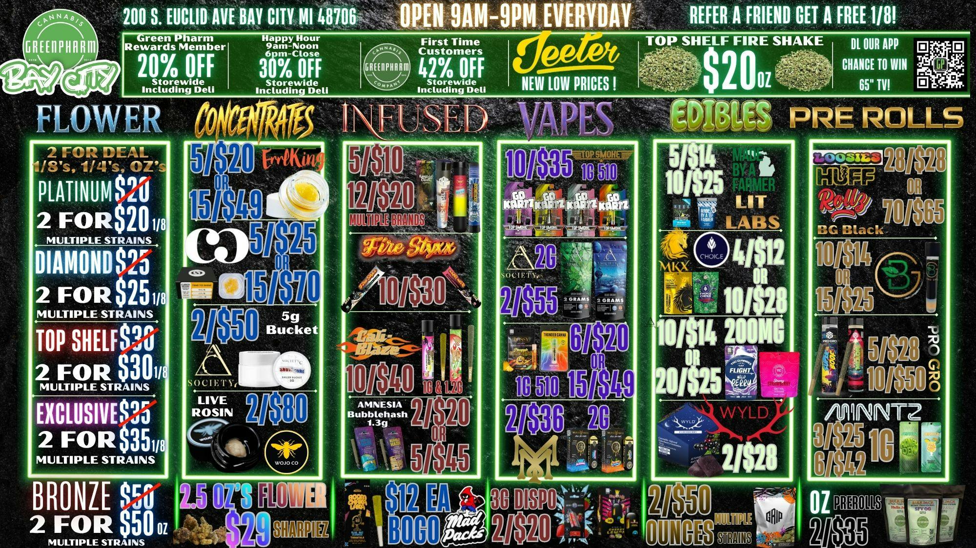 Green Pharm - Bay City - Recreational FIRE SALES & 42% off for First Timers