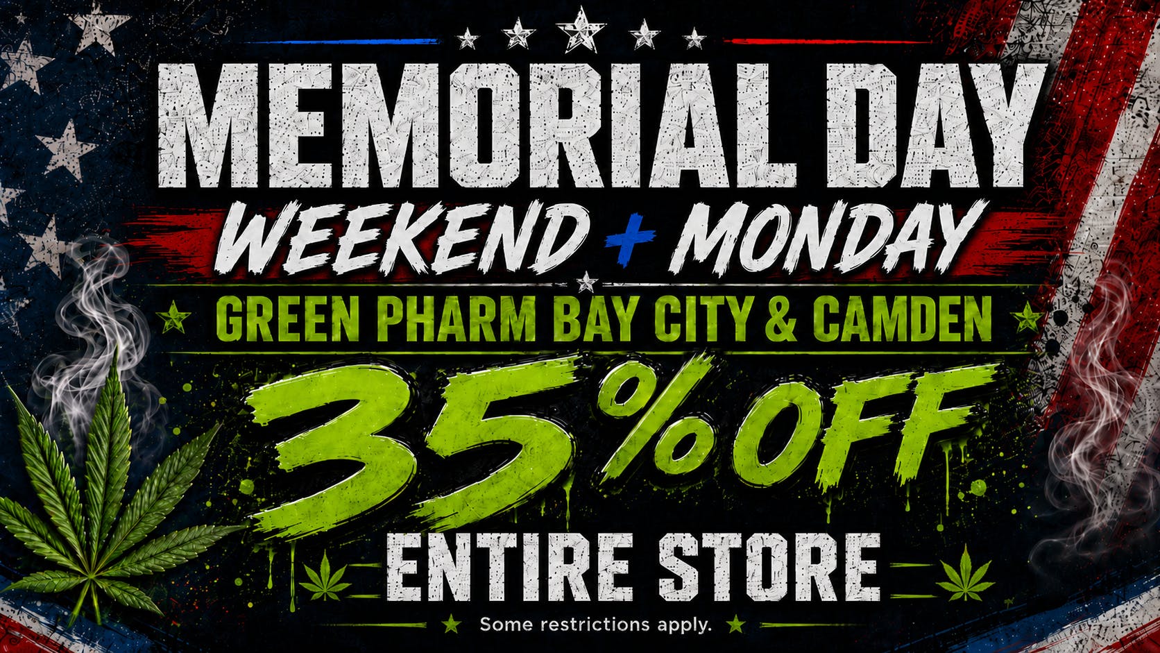 Green Pharm - Camden - NOW OPEN! 35% OFF ENTIRE STORE for Memorial Day weekend+Mon