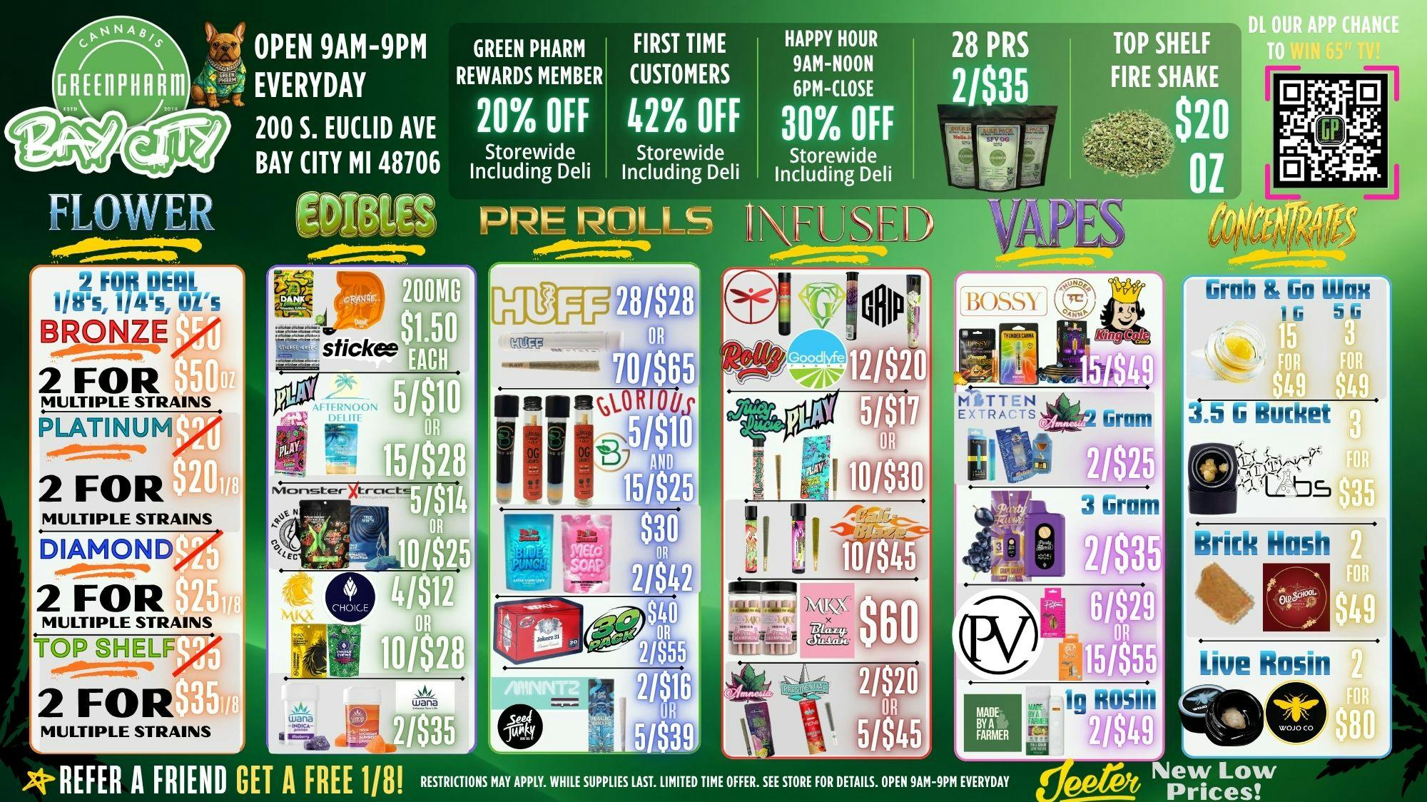 Green Pharm - Bay City - Recreational 42% OFF FOR ALL FIRST TIME SHOPPERS