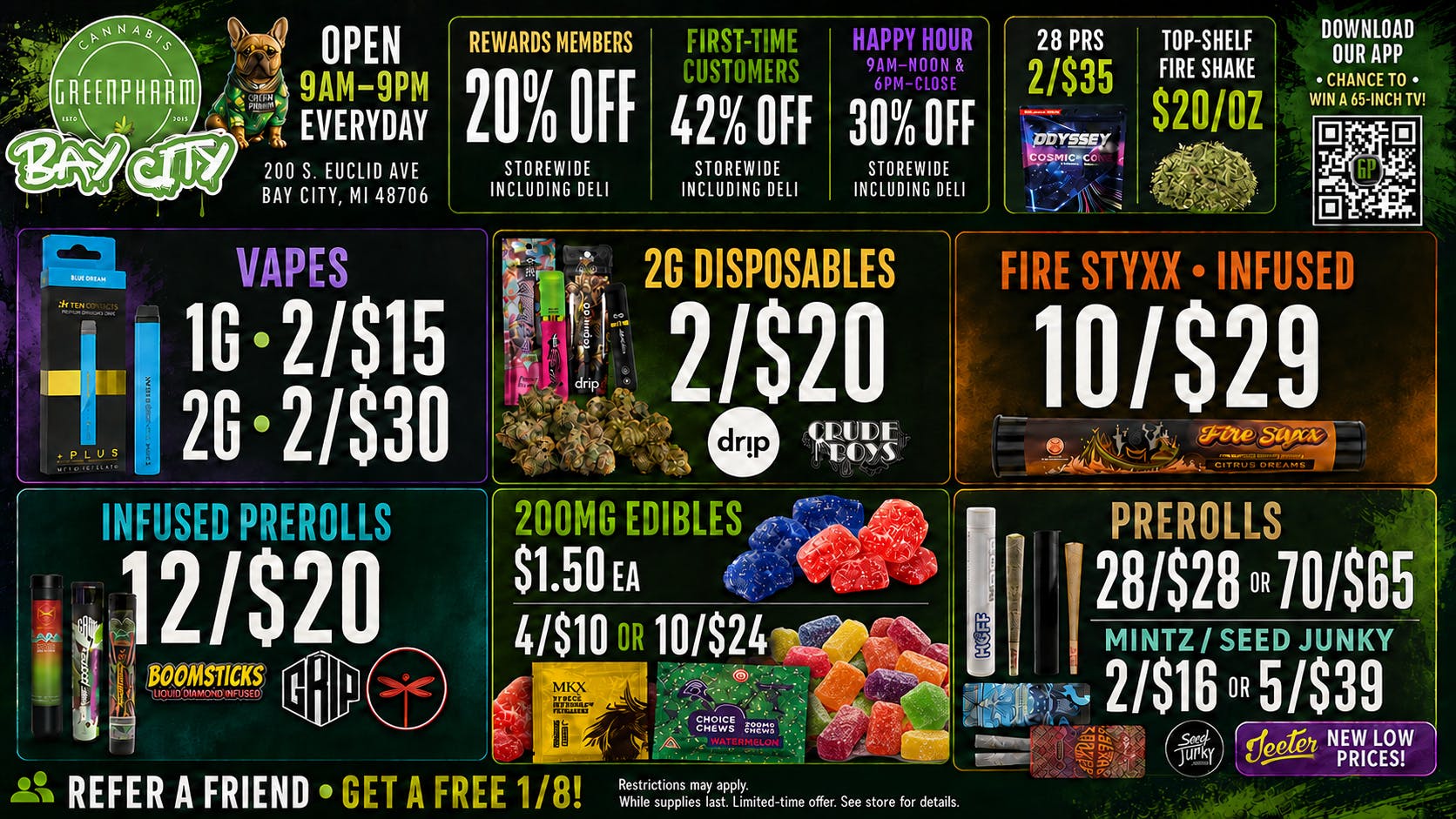 Green Pharm - Bay City - Recreational 42% off for ALL NEW SHOPPERS