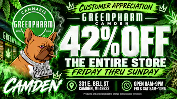Green Pharm - Camden - NOW OPEN! CUSTOMER APPRECIATION 42% OFF EVERYTHING