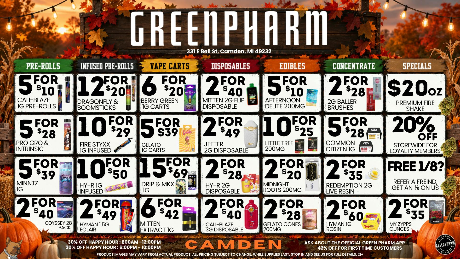 Green Pharm - Camden - NOW OPEN! Spooky Deals & 42% OFF for NEW CUSTOMERS