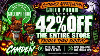 Green Pharm - Camden - NOW OPEN! We Appreciate You - 42% OFF THE ENTIRE STORE