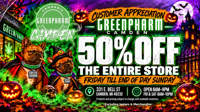 Green Pharm - Camden - NOW OPEN! 50% OFF for Customer Appreciation ALL WEEKEND