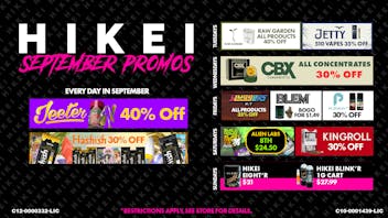 Hikei Cannabis September Daily Deals!